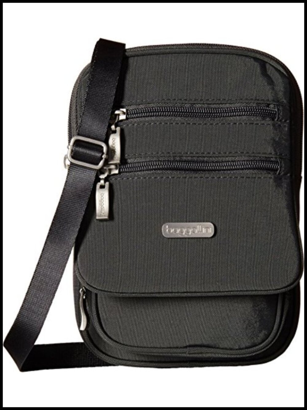 Small Lightweight Nylon Crossbody Bag RFID Travel Handbag Adjustable Strap